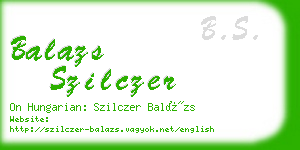 balazs szilczer business card